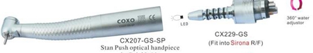 Dental Standard Head Push Button Optical Handpiece 6Holes For Sirona